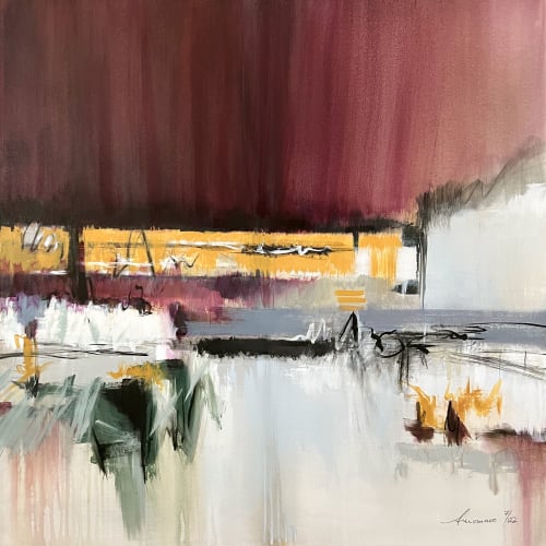 That Bottle of Red | Oil And Acrylic Painting in Paintings by Ana Carolina Mönnaco