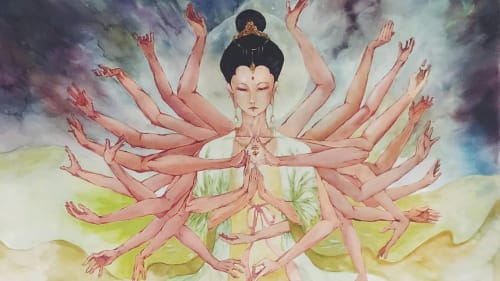The Thousand Hands Guan Yin Painting | Paintings by TWO ART 贰·畫咖