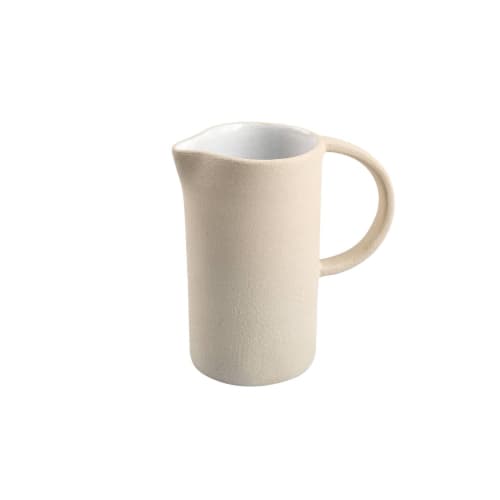 Handmade Stoneware Large Pitcher | Carafe in Vessels & Containers by Creating Comfort Lab