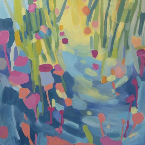 Wading Series, Abstract Landscape | Paintings by Angela Warren