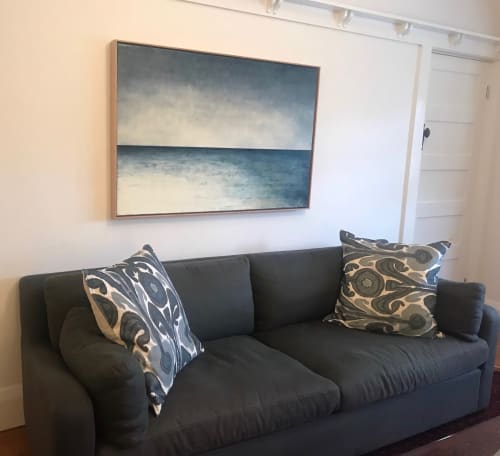 Commissioned Encaustic Horizon | Paintings by Tricia Trinder Art