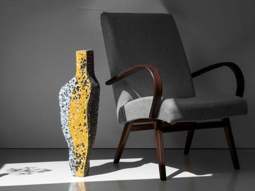 Sculptural Art Object, Handmade Decorative Vessel | Sculptures by Donatas Žukauskas