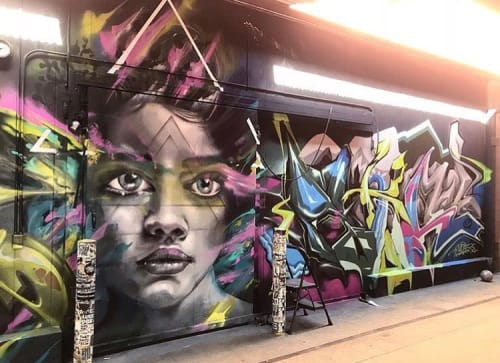 Portrait Mural | Street Murals by Yanoe | The Container Yard in Los Angeles