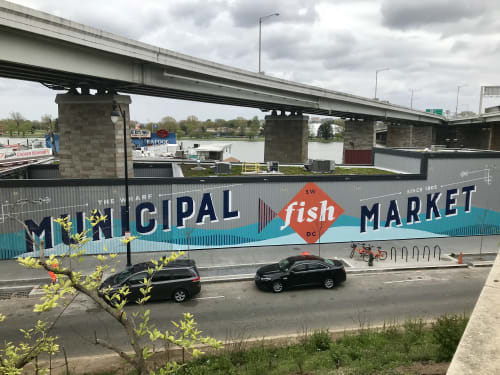 Municipal Mural | Murals by Cory Bernat | Municipal Fish Market at The Wharf in Washington