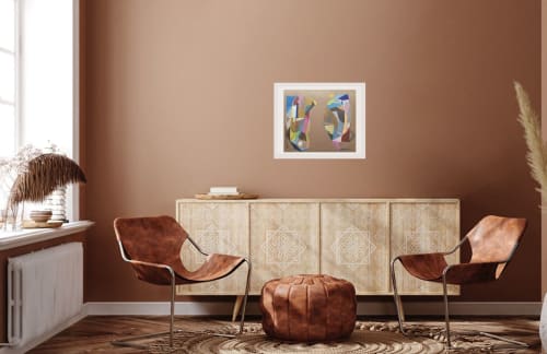 Yin Yang (framed) | Mixed Media by Dyanna Dimick (DYD ART)