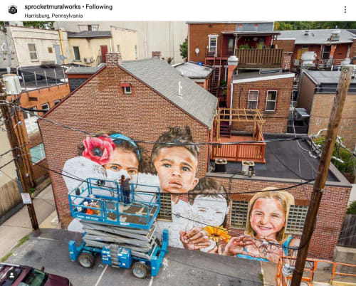 To Harrisburg With Love | Street Murals by Anat Ronen