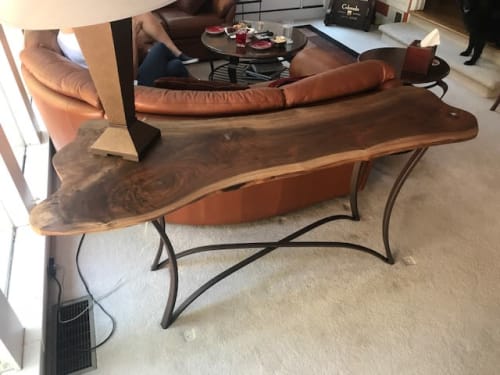 LIVE EDGE WALNUT COFFEE TABLE | Tables by Natural Wood Edge Creations by Rick Griggs