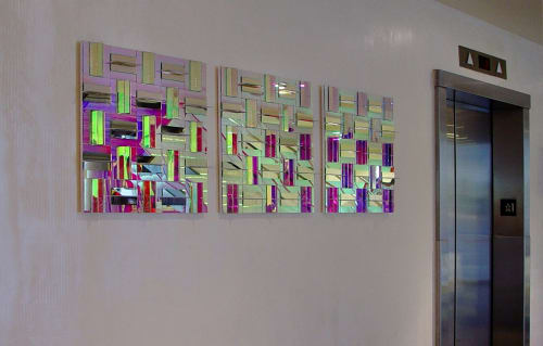 Metamorphamirror | Sculptures by Michael Curry Mosaics | Luxe City Center Hotel in Los Angeles