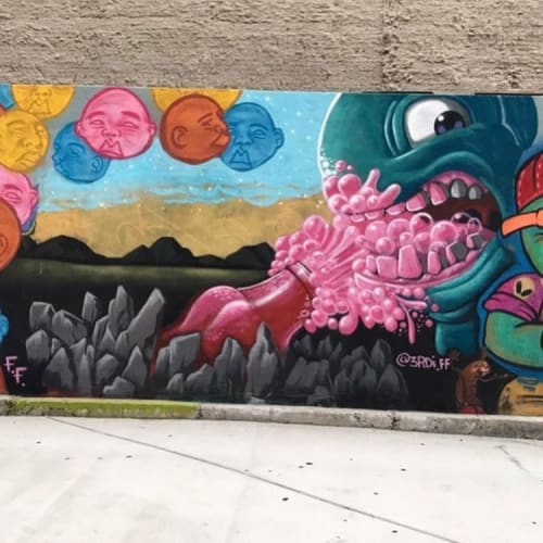 Street Mural | Street Murals by 3rdi Art | Luxury Soda in Los Angeles