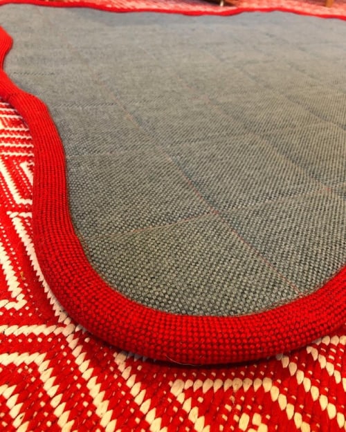 Pelted Grid | Rugs by Made Cozy