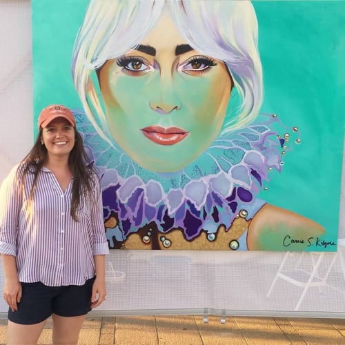 Painting of Lady Gaga by Carrie Kilgore | Paintings by Carrie Kilgore Art