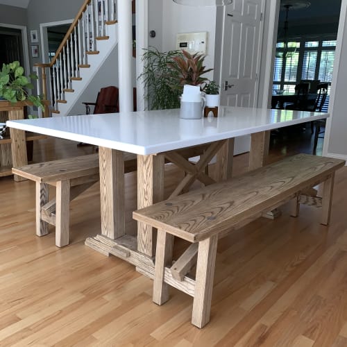 Ash Wood Dining Table Set | Furniture by American Revolution Design