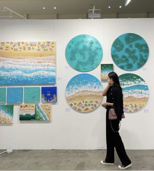 Summer Holiday | Mixed Media by Elizabeth Langreiter Art | BEXCO Exhibition Center 2 in APEC-ro