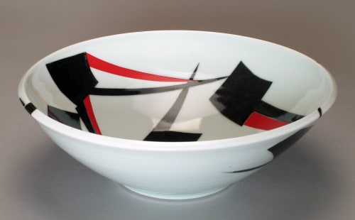 Decorative Porcelain Bowl - 1103 | Decorative Bowl in Decorative Objects by Shelley Schreiber Ceramic Art