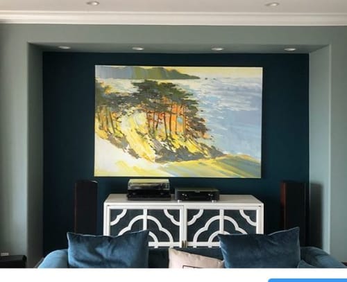 "Above Baker Beach" oil painting | Paintings by Nicholas Coley