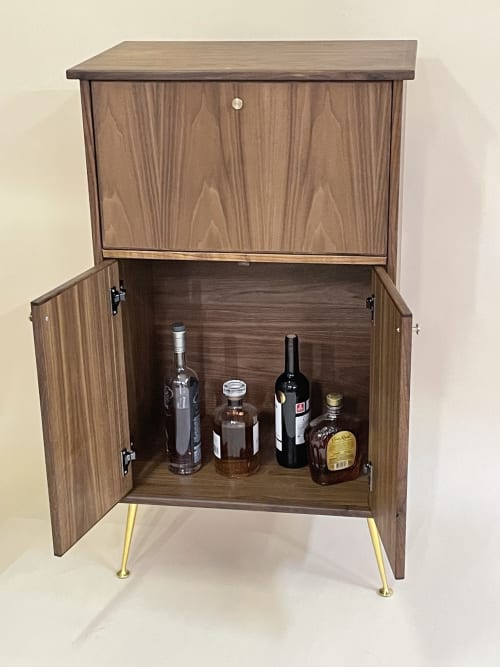 Modern Bar Cabinet | Storage by Fox Farm Design Build