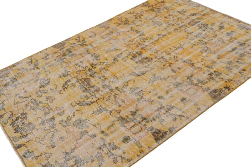Vintage Zeki Müren Rug with Gold-Brown Patterns by Rug | Rugs by Rug and Kilim