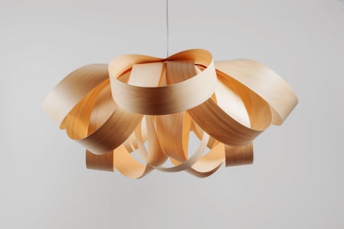 Gross Lamp Light-Chandelier Lighting-wood veneer