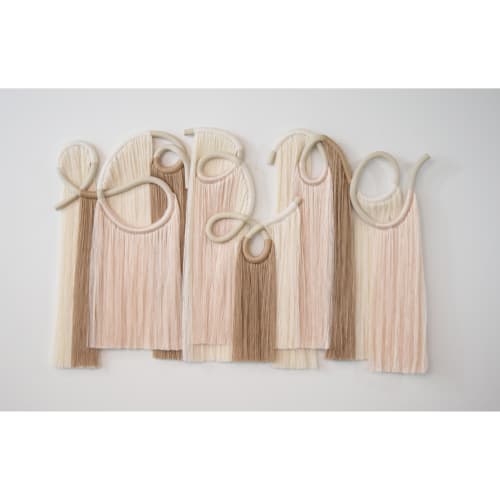 36' x 24" Handmade Ceramic & Fiber Wall Sculpture | Wall Hangings by Karen Gayle Tinney