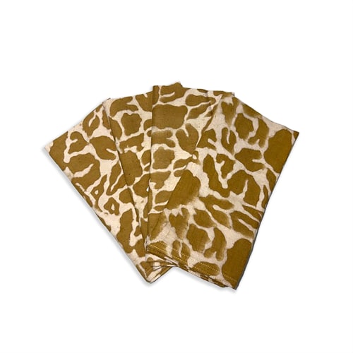 Handmade Napkins | Yan Mustard | Linens & Bedding by ichcha