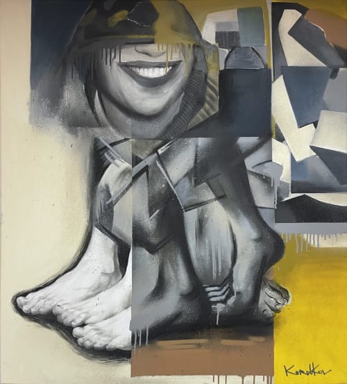 Destruction 2 | Oil And Acrylic Painting in Paintings by Mykhailo Korobkov