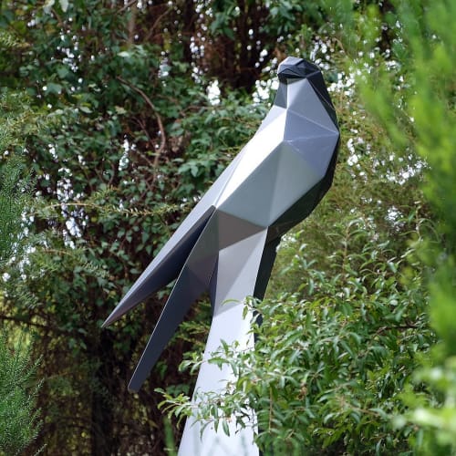 Karearea | Public Sculptures by Ben Foster Sculpture | Tai Tapu Sculpture Garden in Tai Tapu
