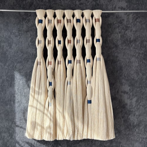 textural fiber woven wall hanging art | Wall Hangings by Sarmal Design