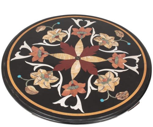 Black marble table, side table, coffee table, tabletop | Tables by Innovative Home Decors