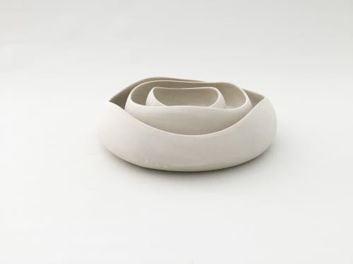 WhiteRose | Ceramic Plates by Maru Meleniou   Ceramic Art & Design Lab