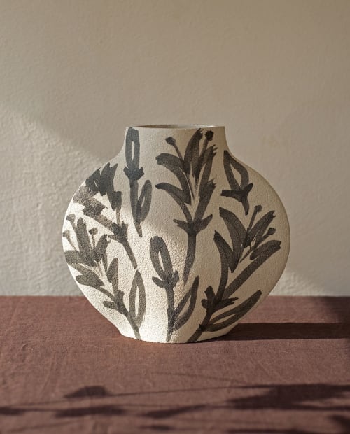 Ceramic Vase ‘Lilies’ | Vases & Vessels by INI CERAMIQUE