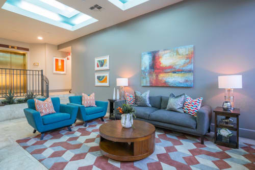 The Enclave at 1550 Apartments Community Clubhouse, Fitness Center, & Media Room | Interior Design by Michelle Thomas Design | The Enclave at 1550 Apartments in San Antonio