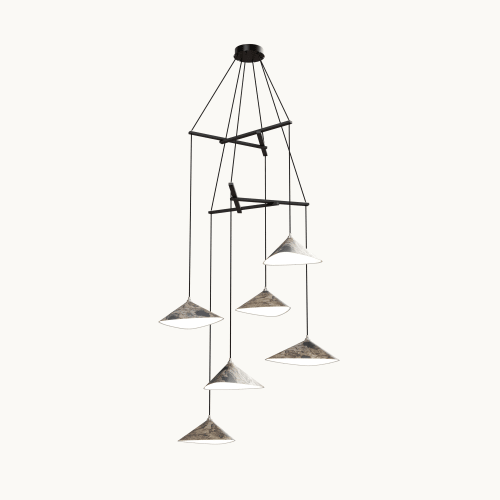 Emily V6 Pendant Light Oxid | Chandeliers by MOSS Objects