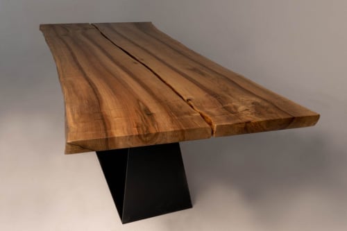 French Walnut with Sled Base | Tables by Wicked Mata