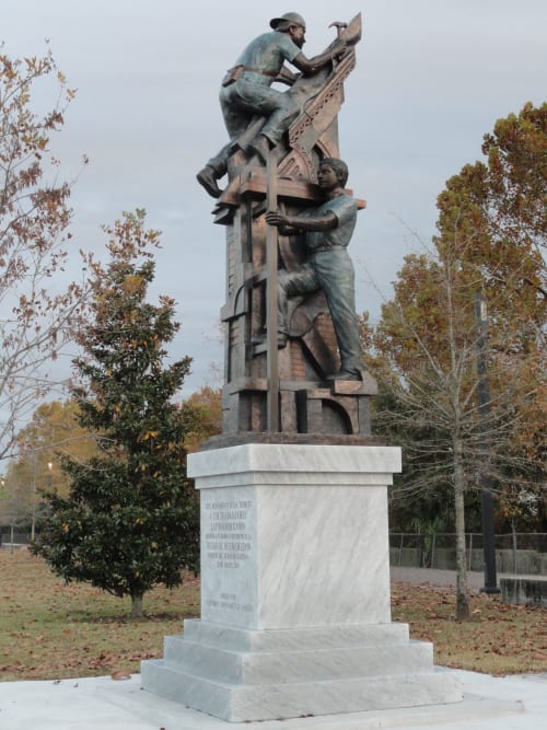"Monument to the Latino Worker" | Public Sculptures by Franco Alessandrini | Crescent Park in New Orleans
