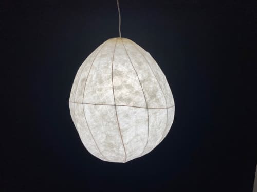 Walnut Hanging Lamp | Pendants by Pedro Villalta