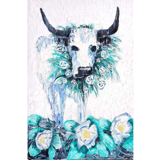 Le Boeuf Gras | Canvas Painting in Paintings by Art Gumbo