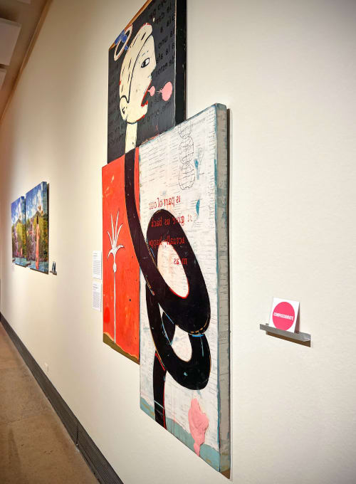 Rolls with the Punches, 60"x 48", 2023 | Mixed Media in Paintings by John Randall Nelson | Scottsdale Center For The Performing Arts in Scottsdale