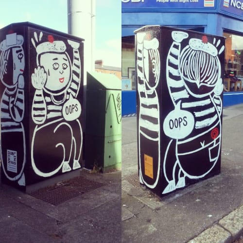 Mime in the Box | Street Murals by Mickey Shu-Ting Chan