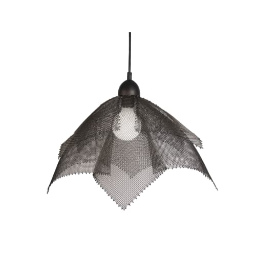 "Floral II" Steel Wire Mesh Pendant Light 24" - Large | Pendants by Anne Lindsay