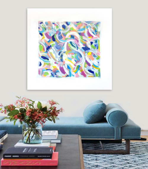 SOLD - 'WiLD AND FREE' original painting by Linnea Heide | Paintings by Linnea Heide contemporary fine art