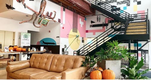 Flight - Mural at Toolbox LA | Murals by Miles Lewis Murals | Toolbox LA in Los Angeles