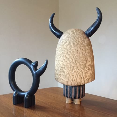 Rhino & Hairy Tot | Sculptures by Keavy Murphree