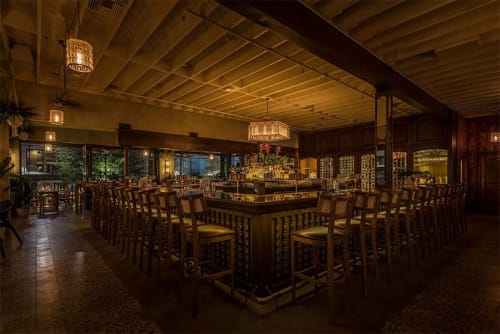 Pentagon Chandelier | Chandeliers by Neptune Glassworks | DAMA Fashion District in Los Angeles