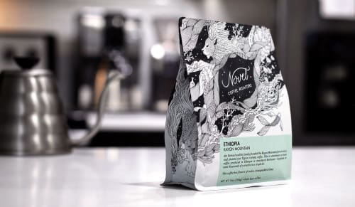 Novel Coffee Roasters Packaging | Art & Wall Decor by Loe Lee | Novel Coffee Roasters - Roasting Facility in Dallas