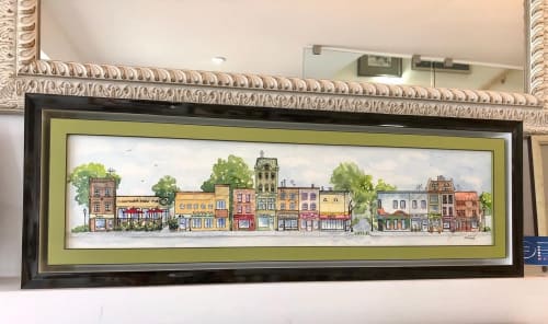 Ottawa Streetscape No2 | Paintings by Maurice Dionne FINEART | Germotte Photo & Framing Studio in Ottawa