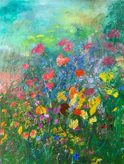 Spring Reverie | Oil And Acrylic Painting in Paintings by Checa Art