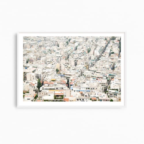 Graphic 'Athens Rooftops' fine art photography print | Photography by PappasBland