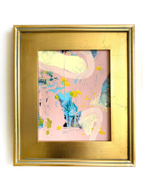 'Pink Sky' Framed Painting | Oil And Acrylic Painting in Paintings by Jessalin Beutler