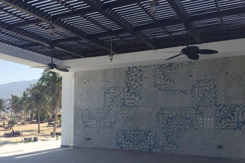 Blue Waves | Wallpaper in Wall Treatments by Affreschi & Affreschi
