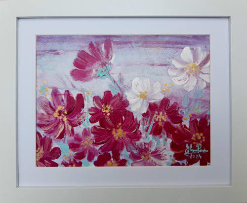 Lilac morning (2024) | Oil And Acrylic Painting in Paintings by Elena Parau